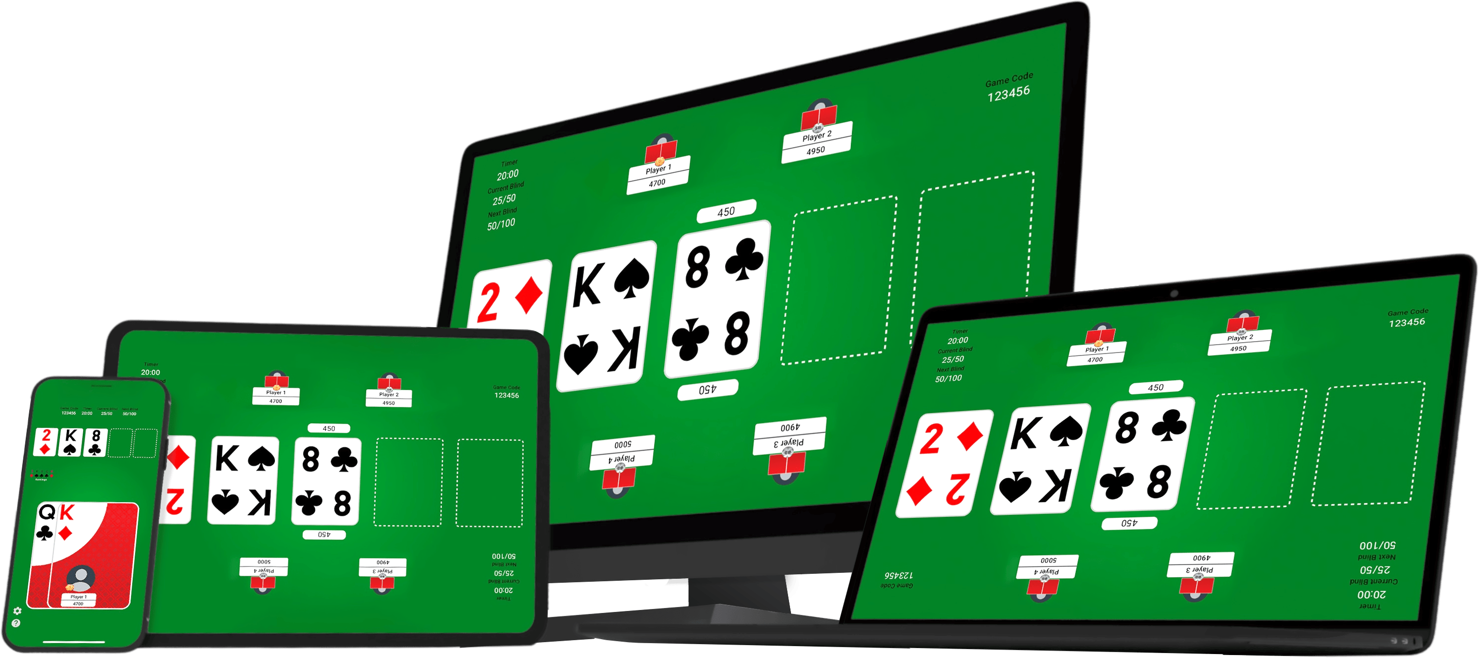 Multi device Smart Dealer Poker App